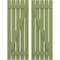 Ekena Millwork Americraft 5-Board (2 Batten) Wood Spaced Board-n-Batten Shutters w/ Z-Bar, ARW102SB519X77MGH, PR ARW102SB519X77MGH - alternate 1